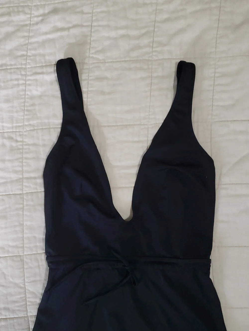 Solid & Striped Black Swimsuit One Piece Size Medium